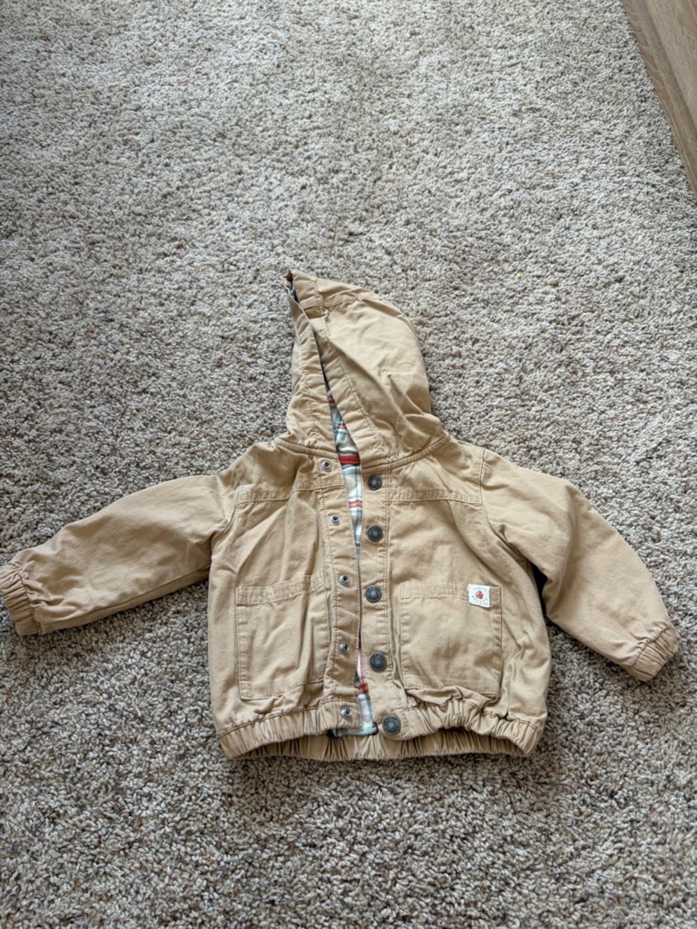 Carter's Tan Hooded Jacket
